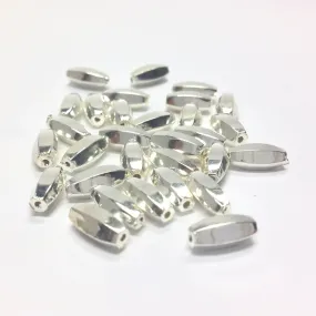 10X4MM Silver Oval Bead (144 pieces)