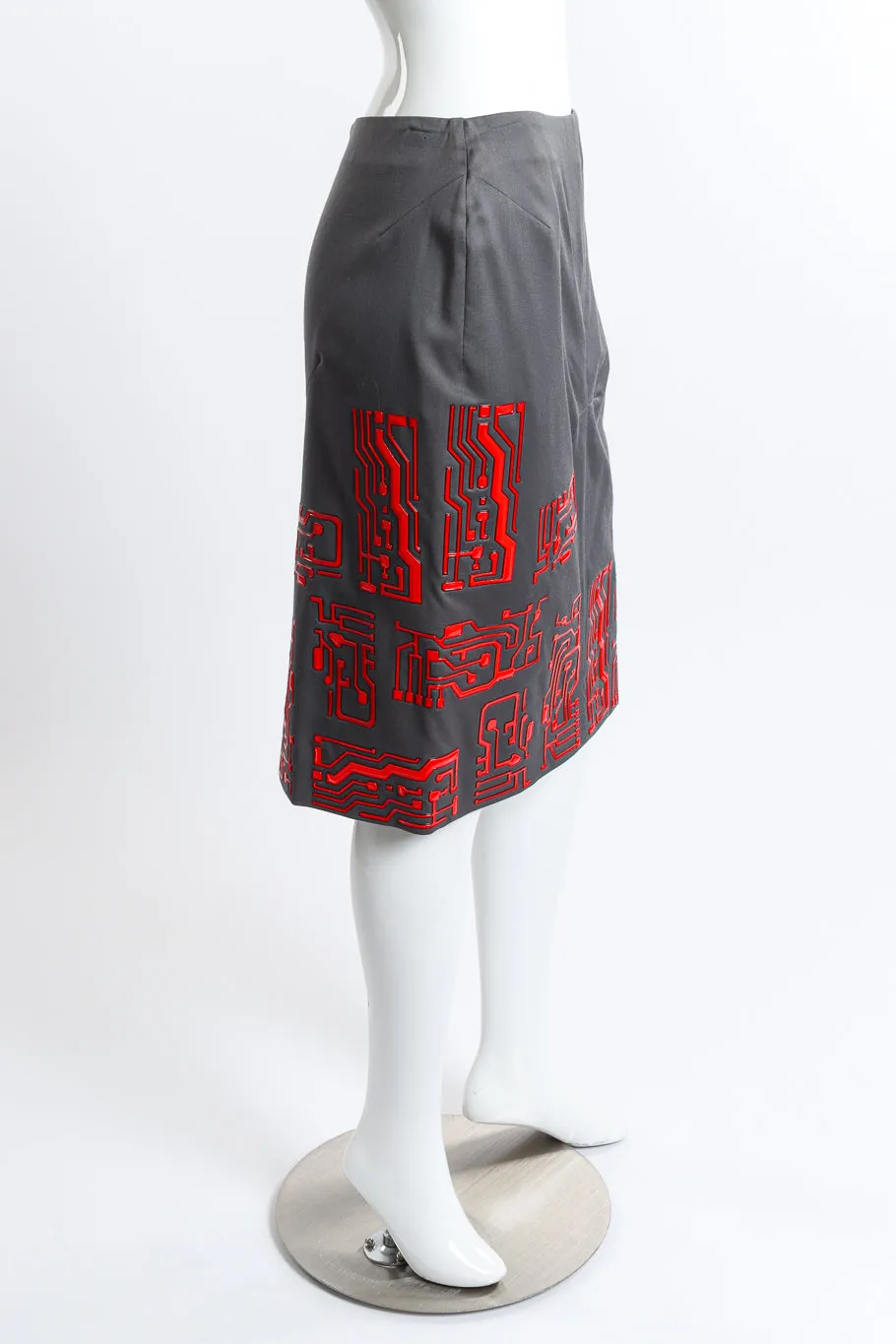 1999 F/W Circuit Board Zip Up Jacket & Skirt Set