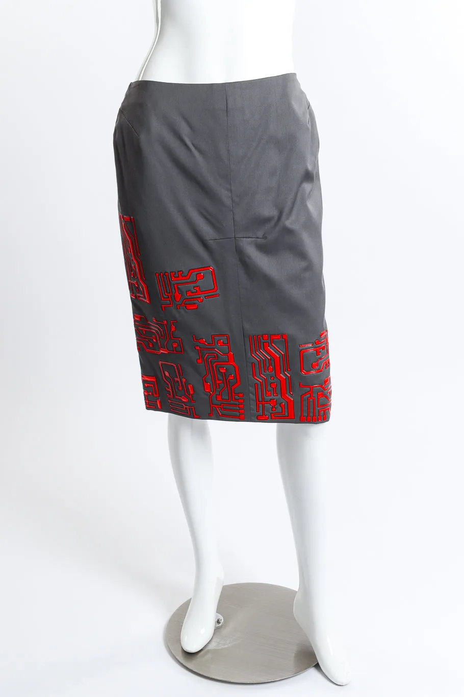 1999 F/W Circuit Board Zip Up Jacket & Skirt Set