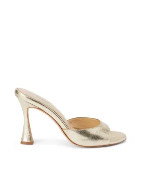 Avery Leather Peep-Toe Mule