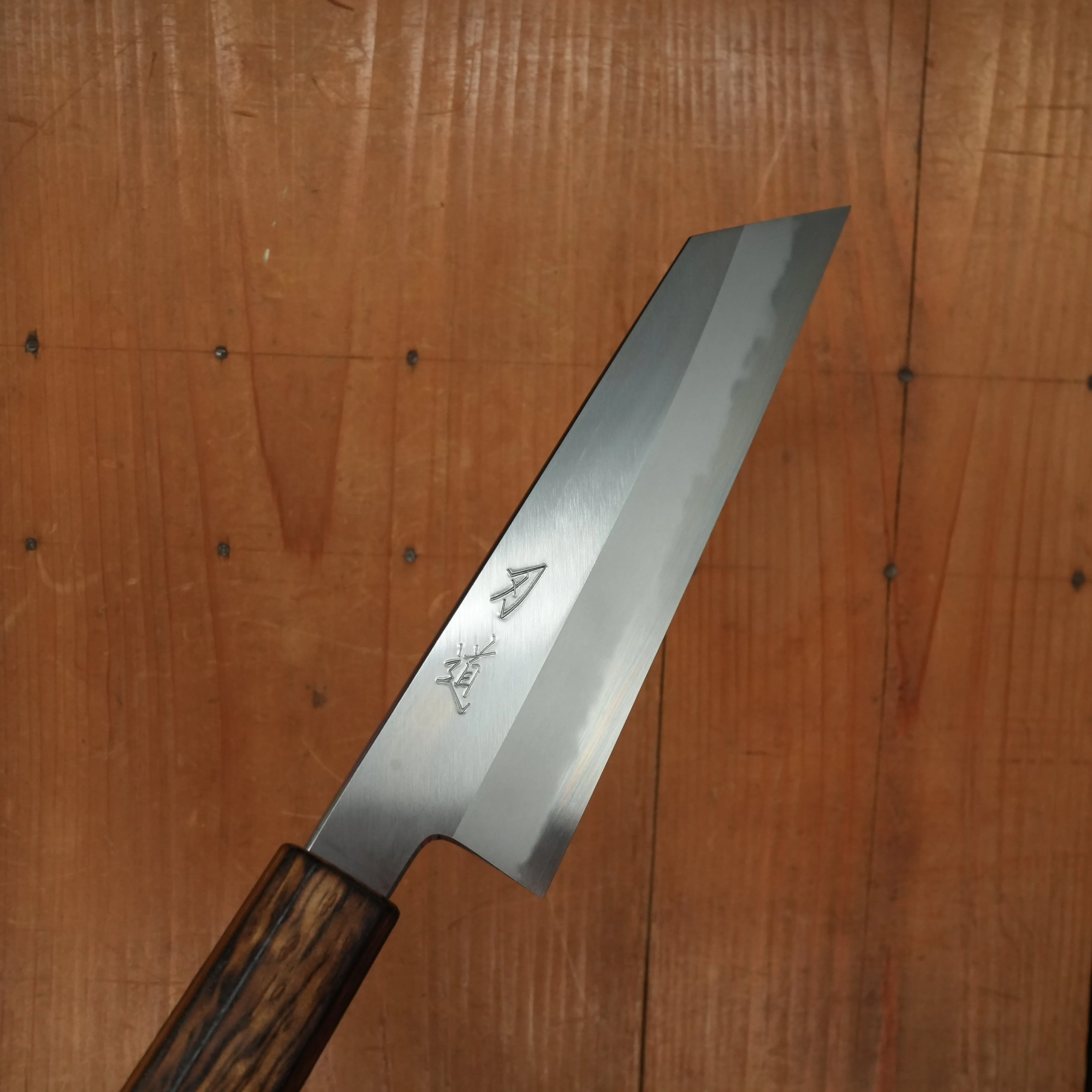 BC Exclusive - Hado 180mm Kiritsuke Santoku Iron Clad Shirogami 2 Urushi Oak