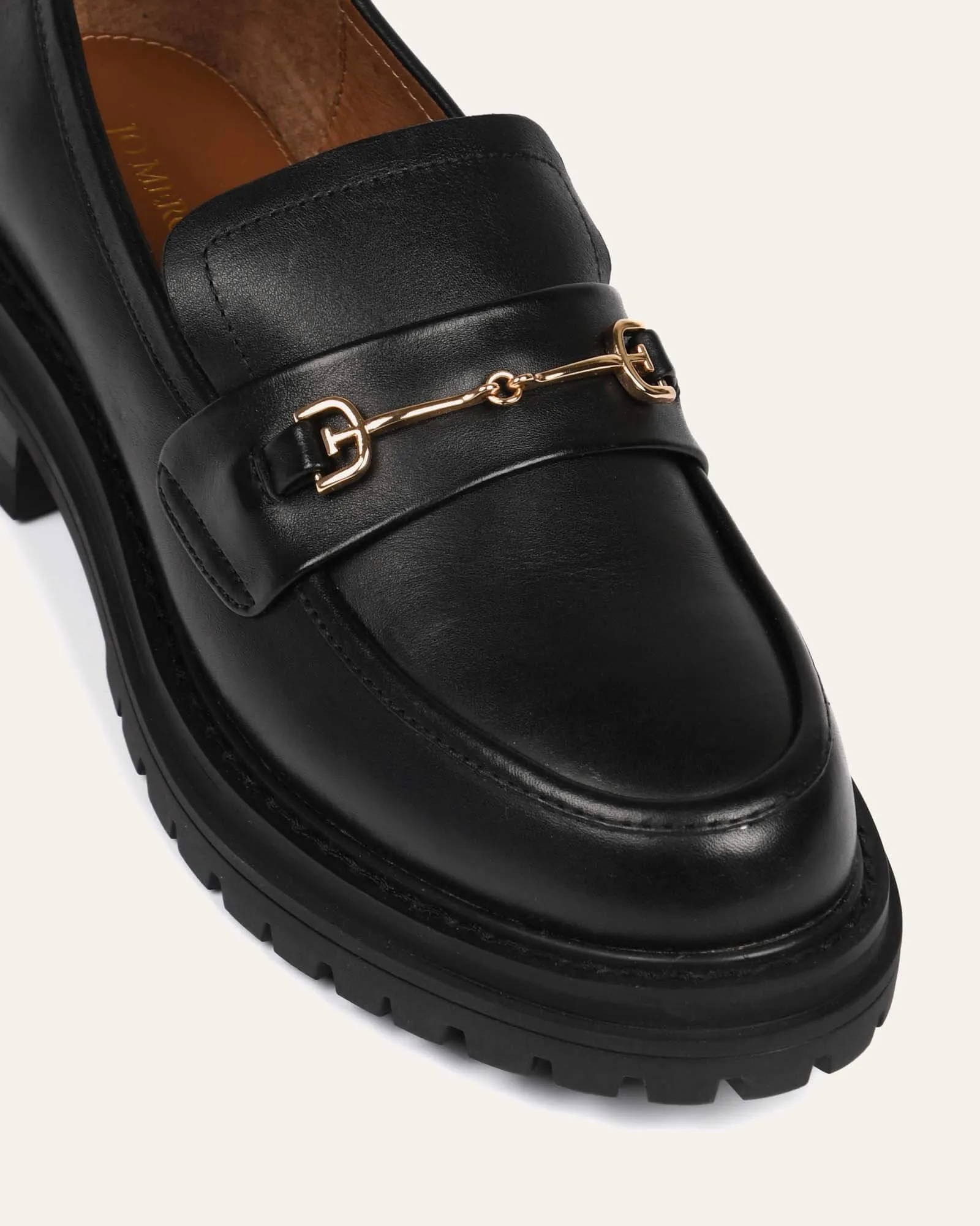 BRIXTON LOAFERS BLACK LEATHER