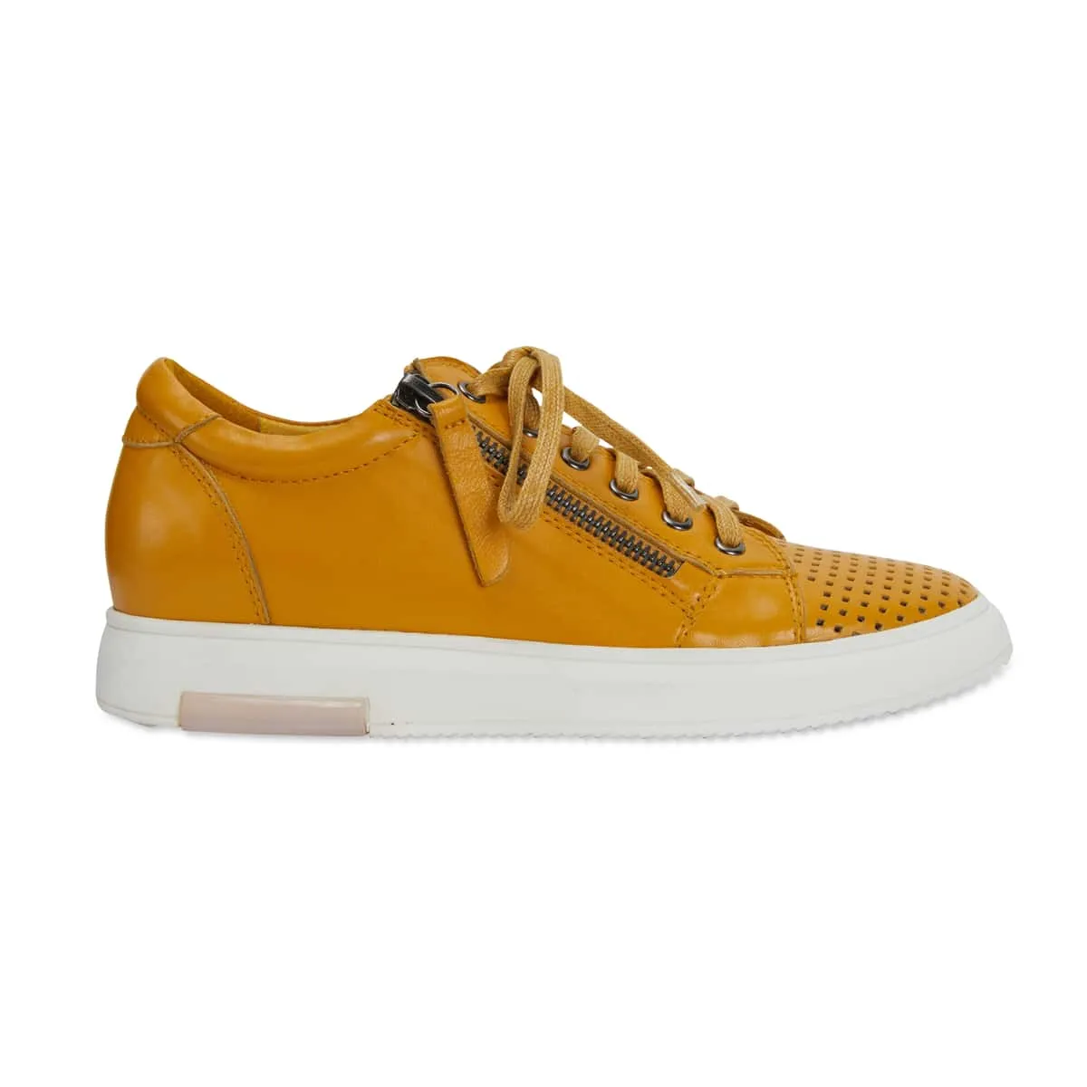 Carson Sneaker in Mustard Leather