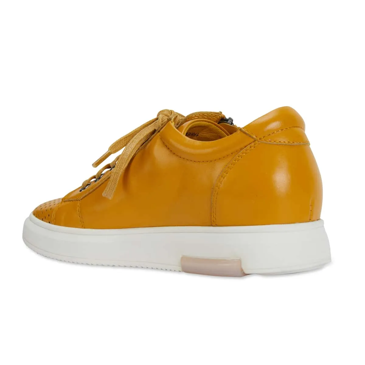 Carson Sneaker in Mustard Leather