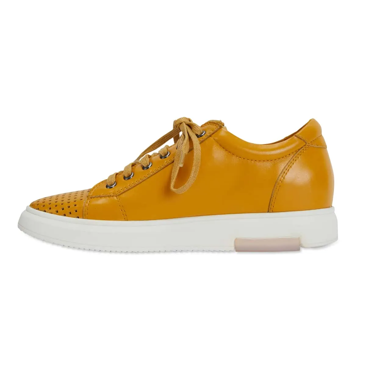 Carson Sneaker in Mustard Leather