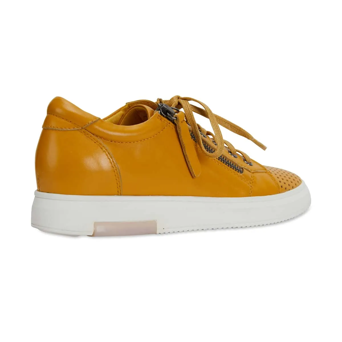 Carson Sneaker in Mustard Leather