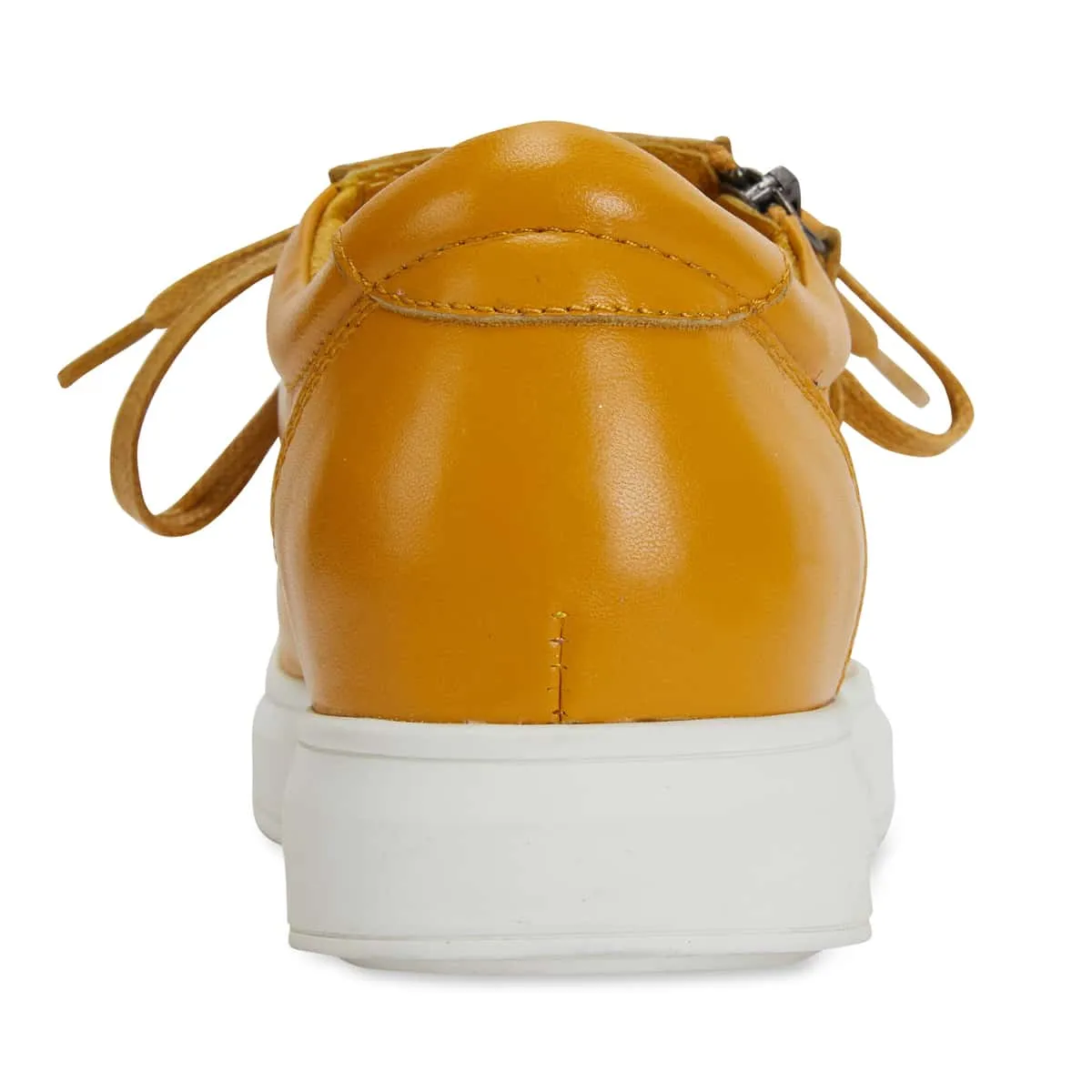 Carson Sneaker in Mustard Leather