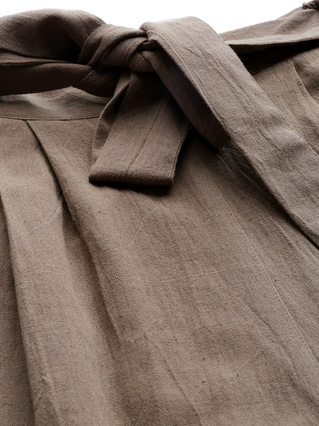 Chocolate Brown Pleated Palazzo