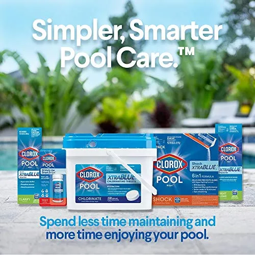 Clorox Pool&Spa Swimming Pool Algaecide and Clarifier, Prevents and Treats Pool Algae, Clears Water, 128 Fl Oz (Pack of 1)