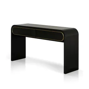 Coco Console Table - Textured Espresso Black