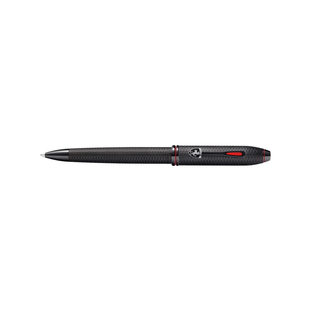 Cross Ferrari Townsend Ballpoint Pen - Brushed Black Etched Honeycomb