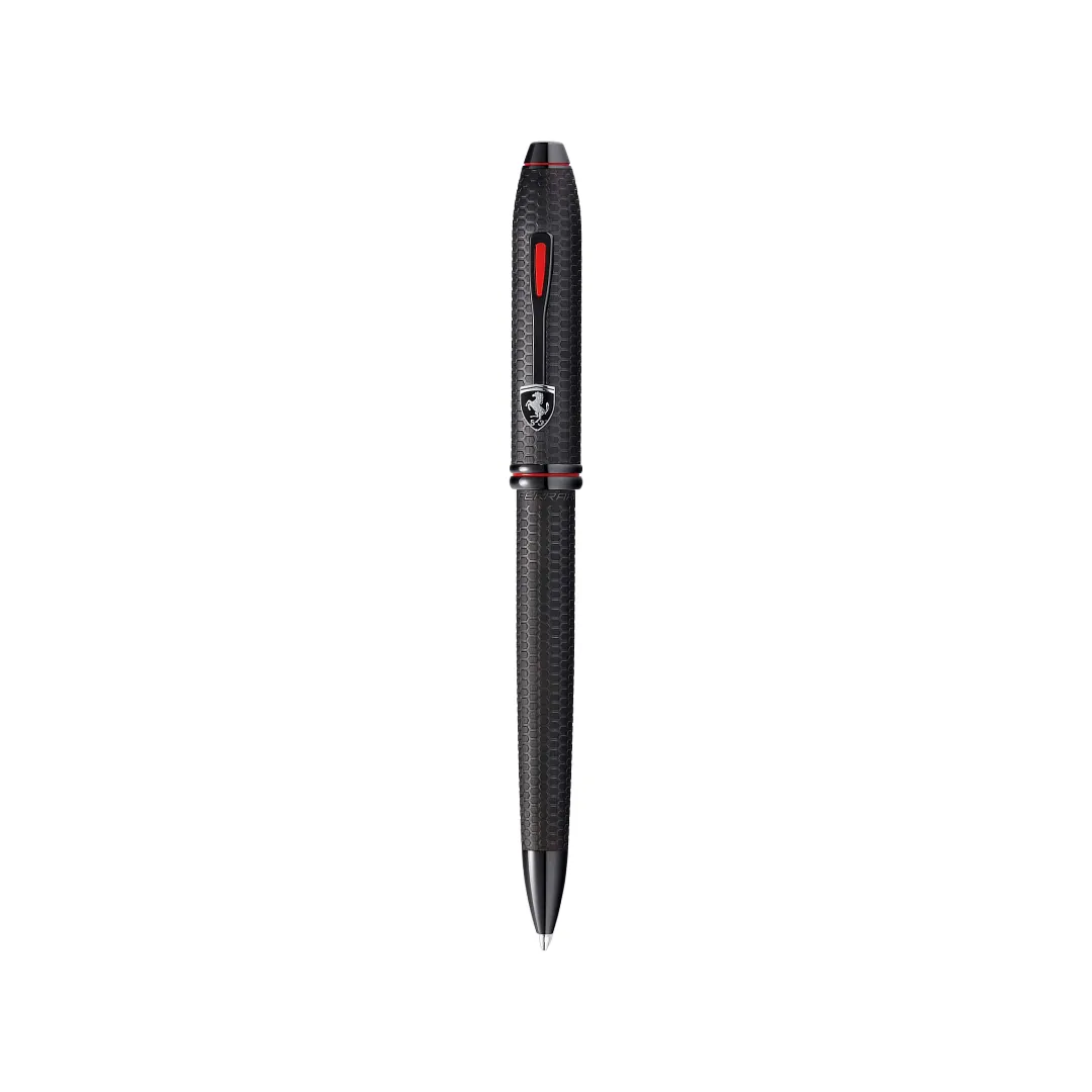 Cross Ferrari Townsend Ballpoint Pen - Brushed Black Etched Honeycomb