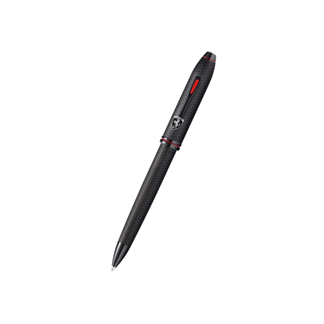 Cross Ferrari Townsend Ballpoint Pen - Brushed Black Etched Honeycomb