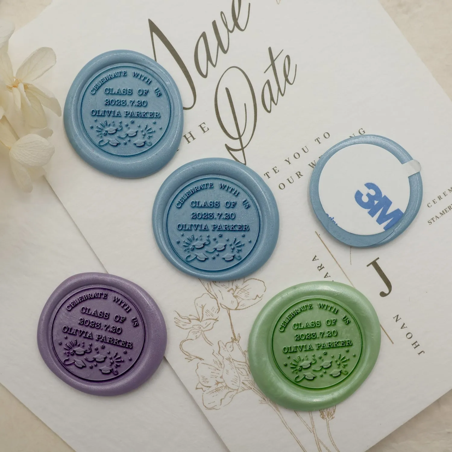 Custom Graduation Wax Seal Stamp - Style 7