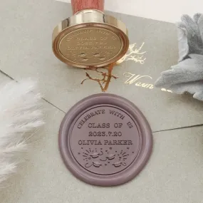 Custom Graduation Wax Seal Stamp - Style 7