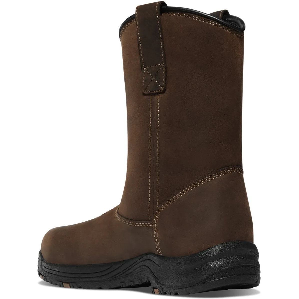 Danner Men's Caliper 10" Plain Toe WP Wellington Work Boot -Brown- 19490