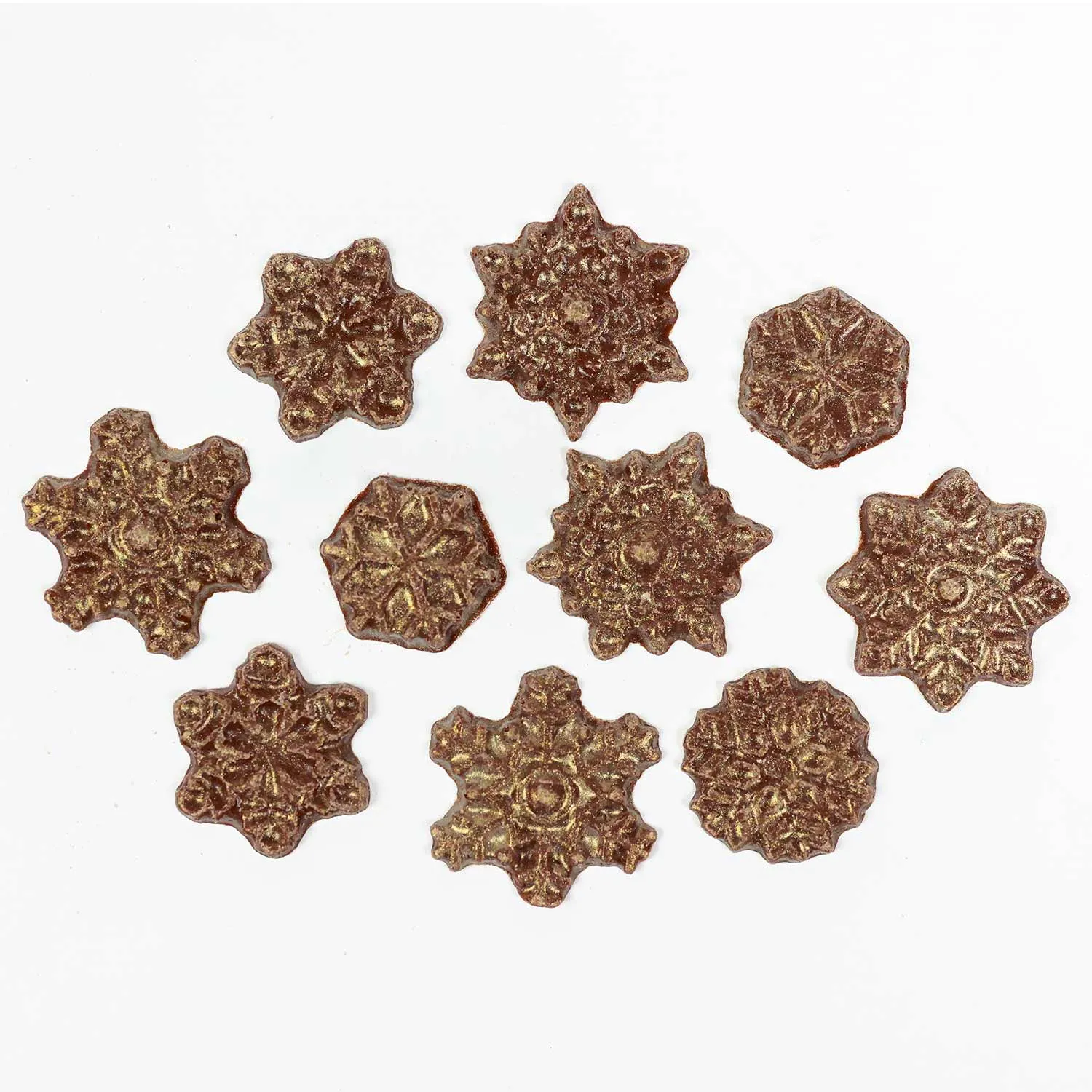 Dolcetta Milk Chocolate Orange Snowflakes