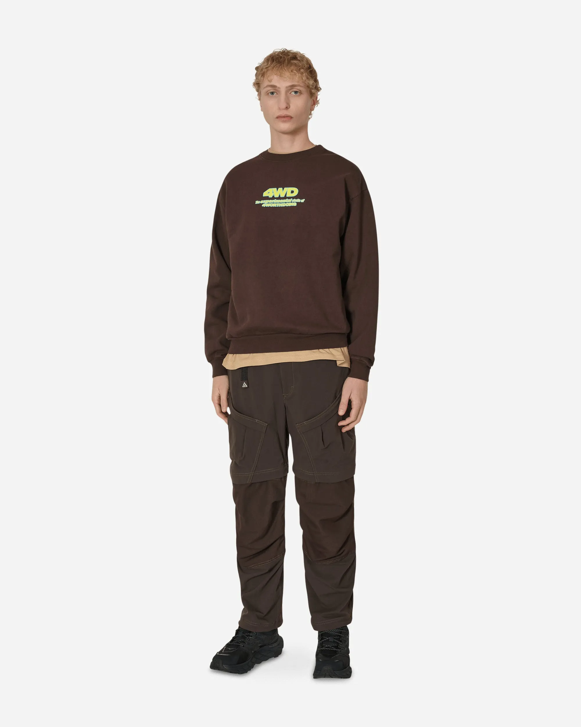 Experimental Studio Crewneck Sweatshirt Brown