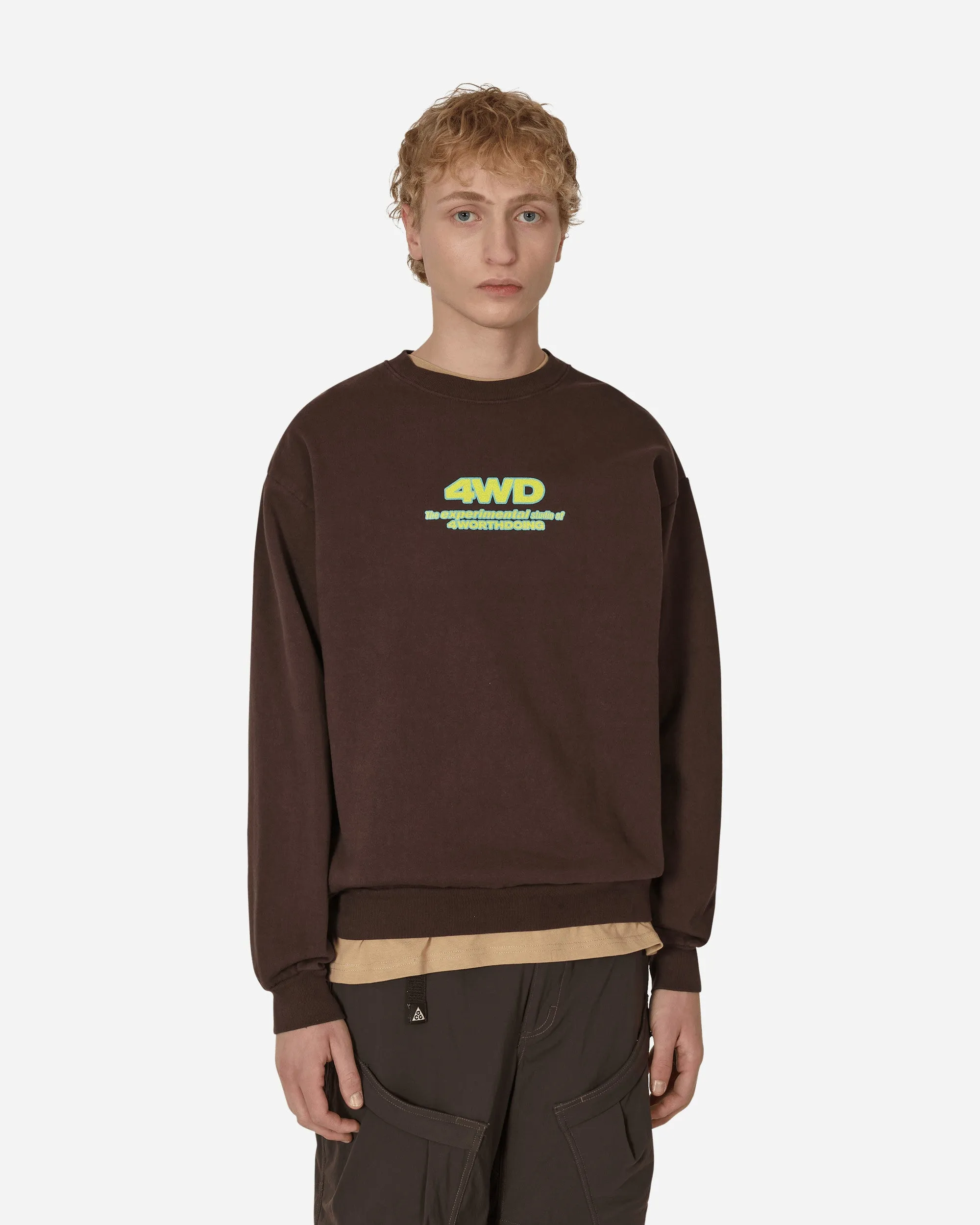 Experimental Studio Crewneck Sweatshirt Brown