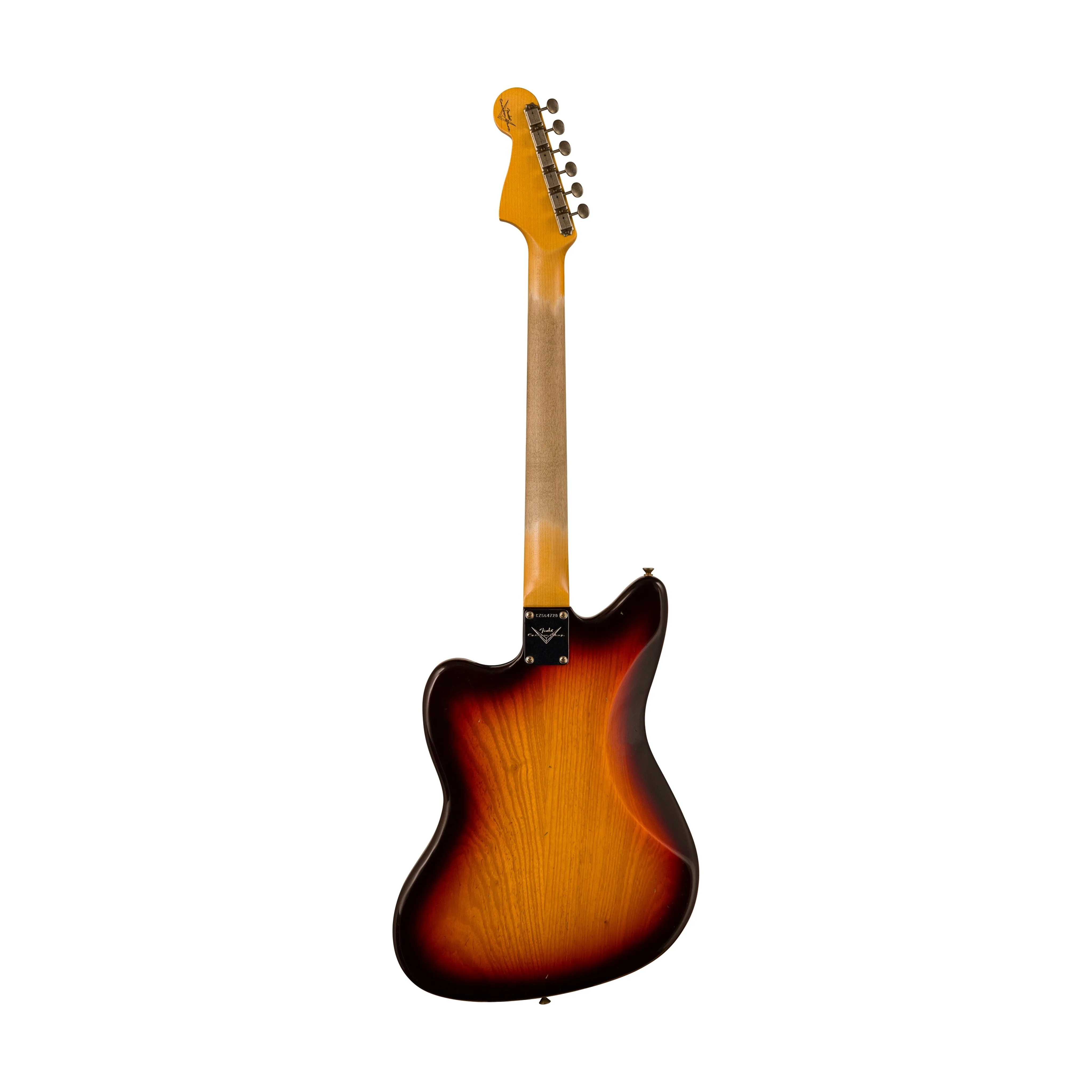 Fender Custom Shop 1959 Jazzmaster Journeyman Relic Electric Guitar, Chocolate 3-Color Sunburst