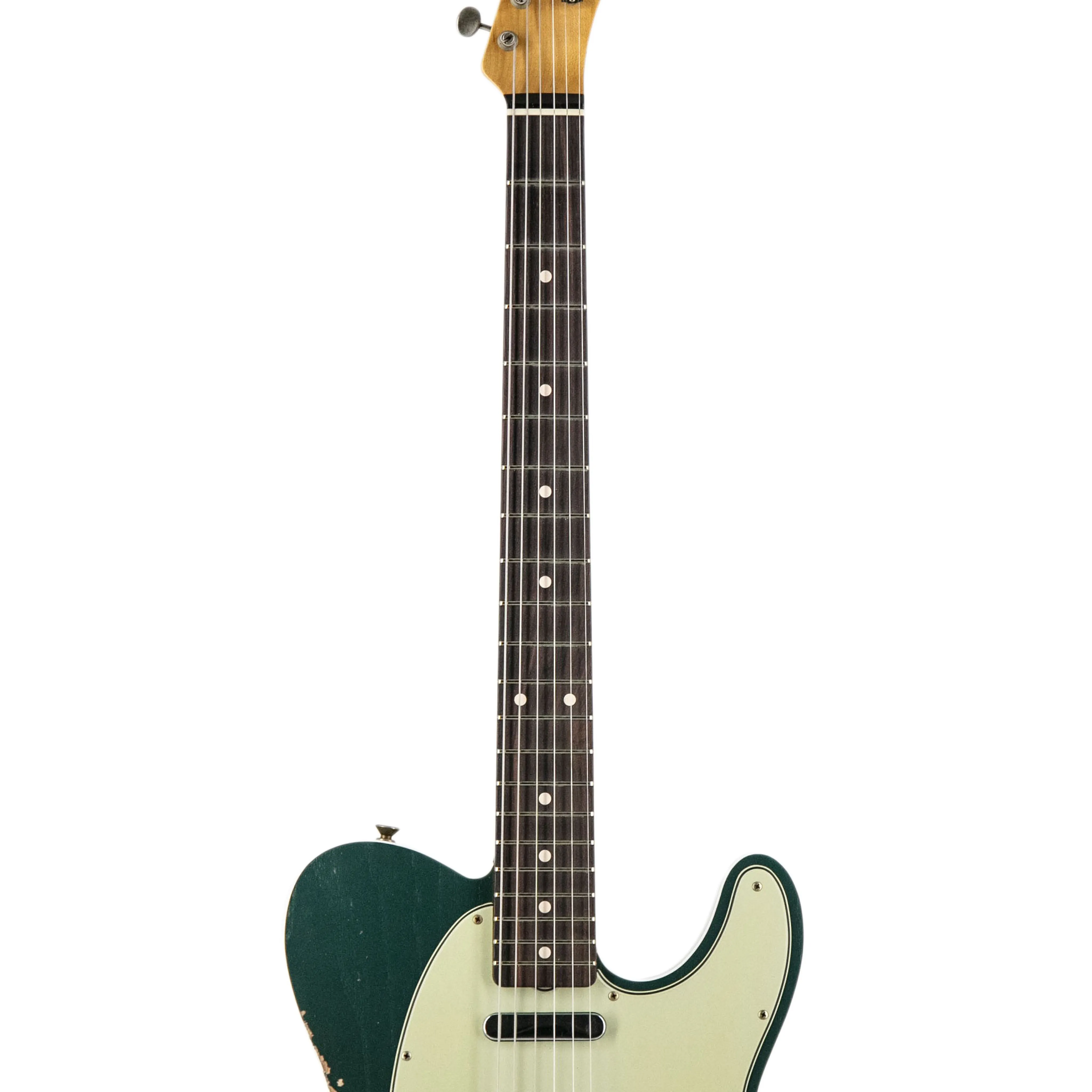 Fender Custom Shop 1960 Telecaster Custom Ash Relic Electric Guitar, Sherwood Green Metallic