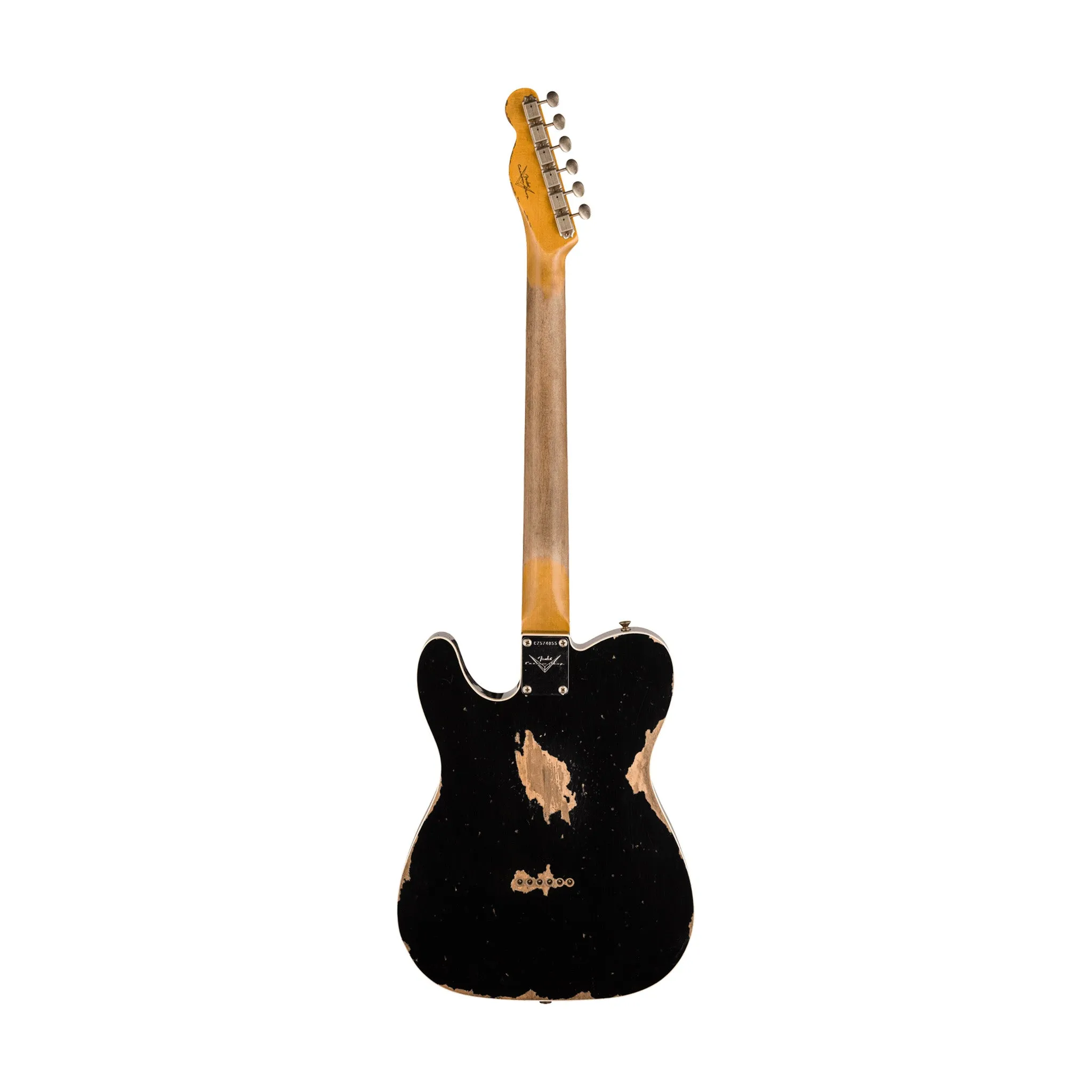 Fender Custom Shop 1960 Telecaster Relic Guitar, RW FB, Aged Black