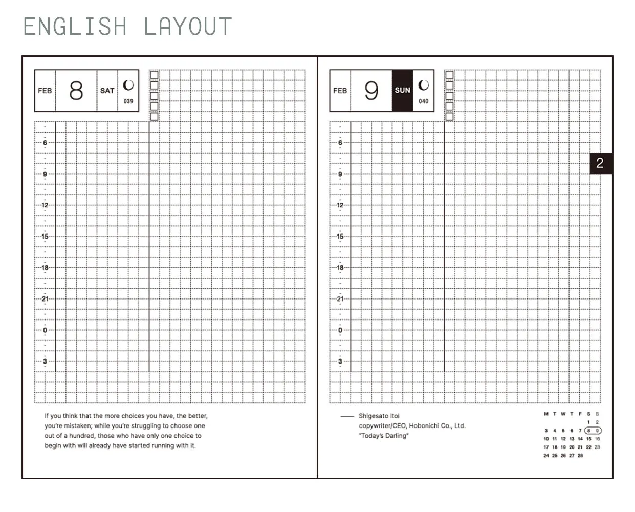 Hobonichi Techo 2025 HON A6 Bow & Tie Planner Snake Toy