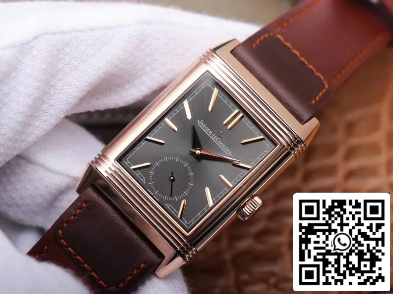 Jaeger LeCoultre Reverso Flip 1:1 Best Edition MG Factory Black Dial Swiss ETA854A/2