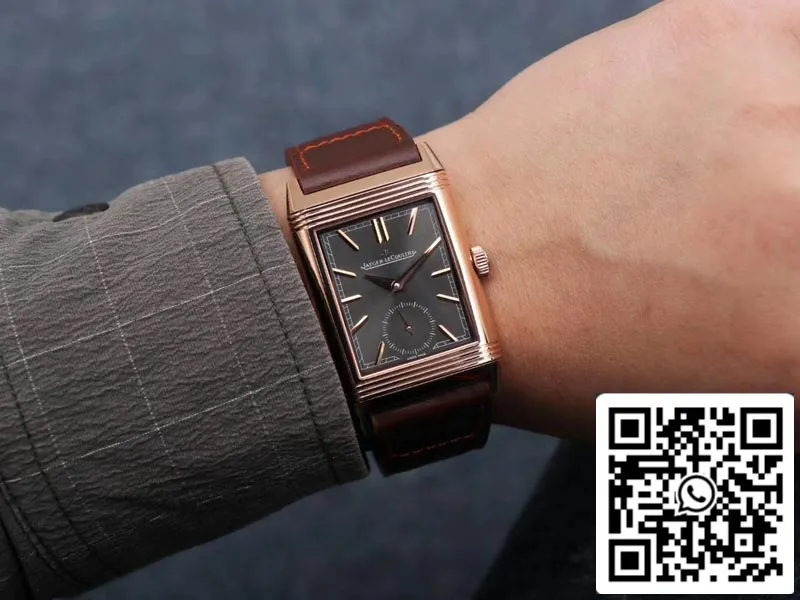 Jaeger LeCoultre Reverso Flip 1:1 Best Edition MG Factory Black Dial Swiss ETA854A/2