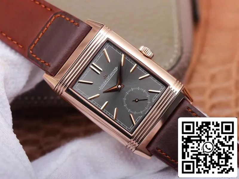 Jaeger LeCoultre Reverso Flip 1:1 Best Edition MG Factory Black Dial Swiss ETA854A/2