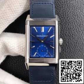 Jaeger LeCoultre Reverso Flip 1:1 Best Edition MG Factory Stainless Steel Blue Dial