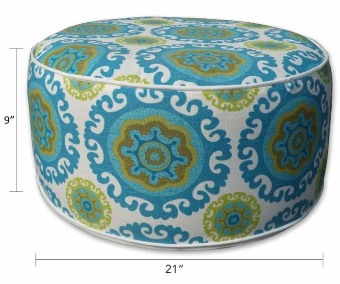 Kozyard Inflatable Stool Ottoman (3 Color Options)-Blue