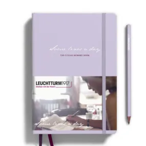 Leuchtturm1917 Some Lines A Day A5 Medium Hardcover Notebook - Lilac