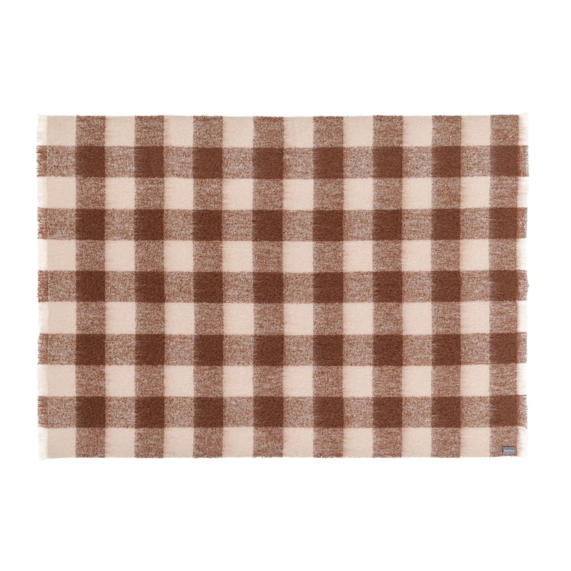 Mohair Knee Rug Mocha Check