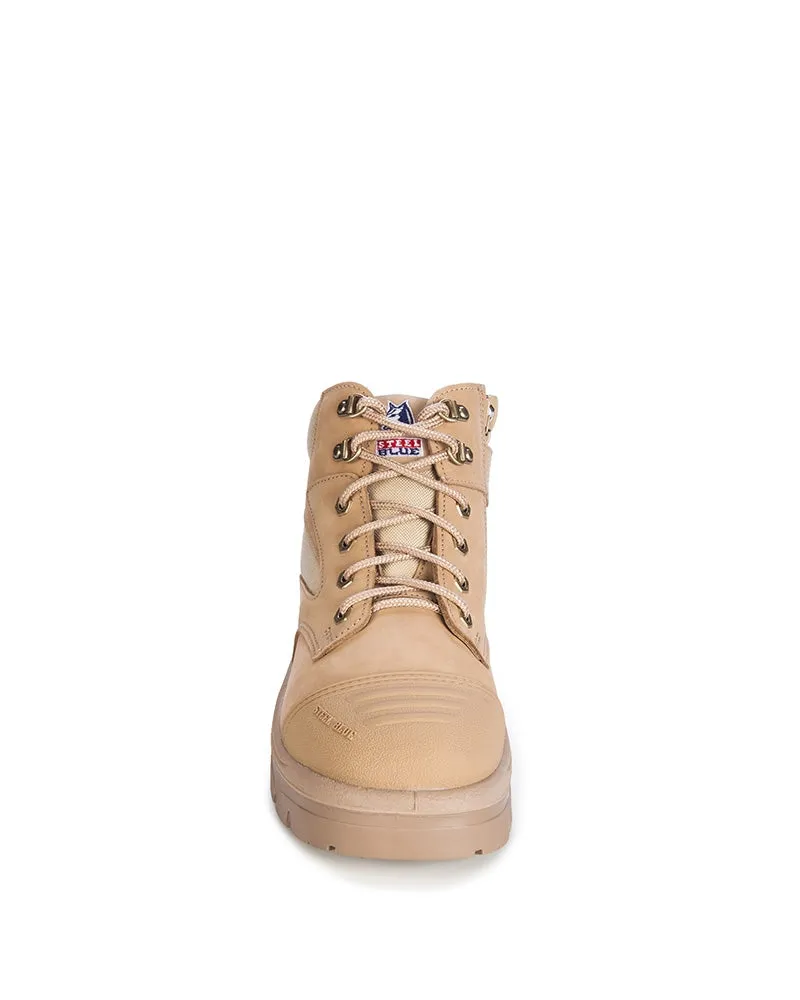 Parkes Zip Scuff Cap Safety Boot - Sand