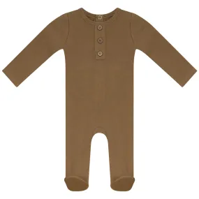 Rib Basic Henley Onesy