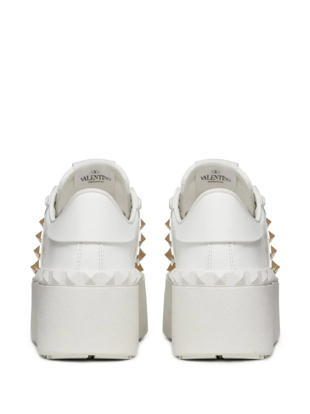 ROCKSTUD UNTITLED LEATHER SNEAKERS