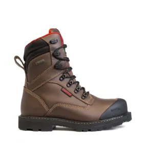 Royer Revolt Men's 8" Waterproof Composite Toe Safety Boot With Vibram - Brown 8920RT