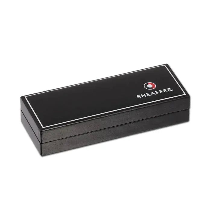 Sheaffer 300 E9314 Fountain Pen - Glossy Black Barrel and Chrome Cap with Chrome Plated Trims