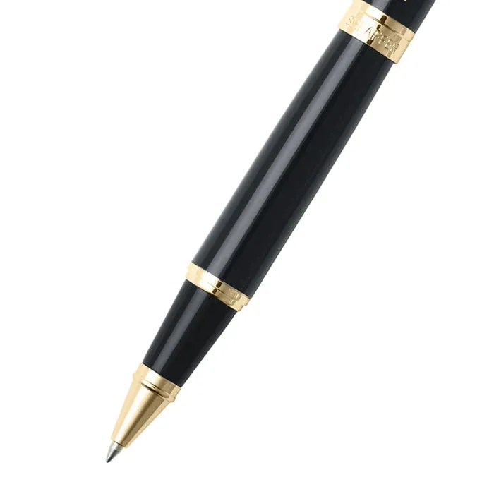 Sheaffer 300 E9325 Rollerball Pen - Glossy Black with Gold-tone Trims