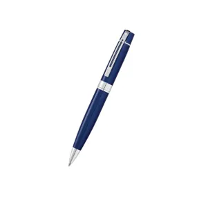 Sheaffer 300 E9341 Ballpoint Pen - Glossy Blue with Chrome Plated Trims