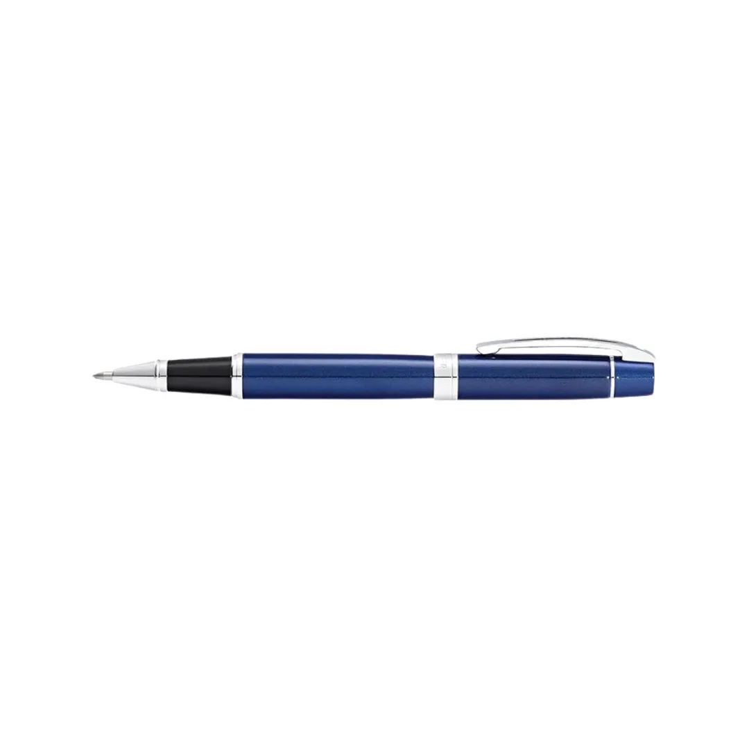 Sheaffer 300 E9341 Rollerball Pen - Glossy Blue with Chrome Plated Trims