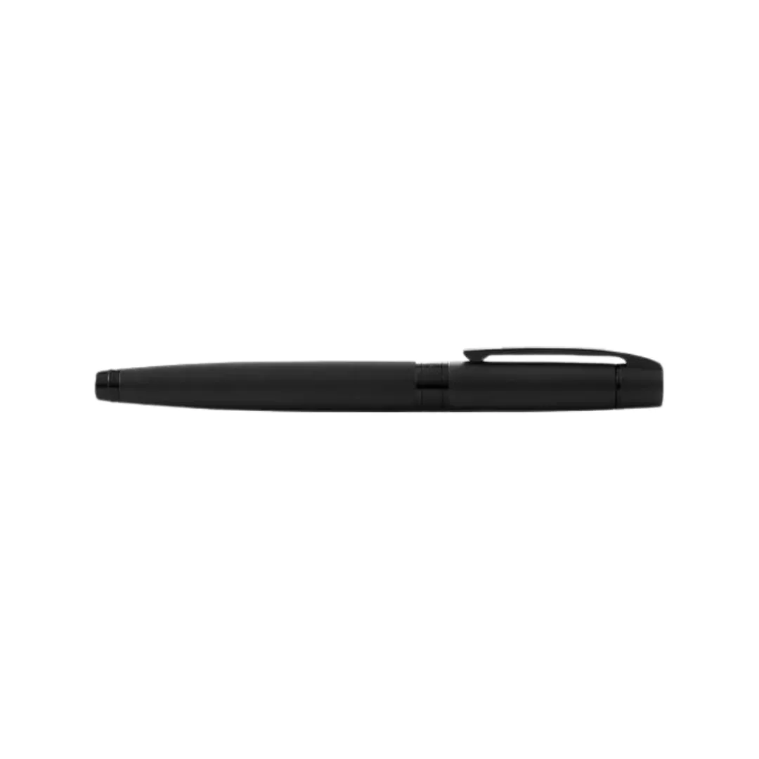 Sheaffer 300 E9343 Rollerball Pen - Matte Black Lacquer with Polished Black Trims