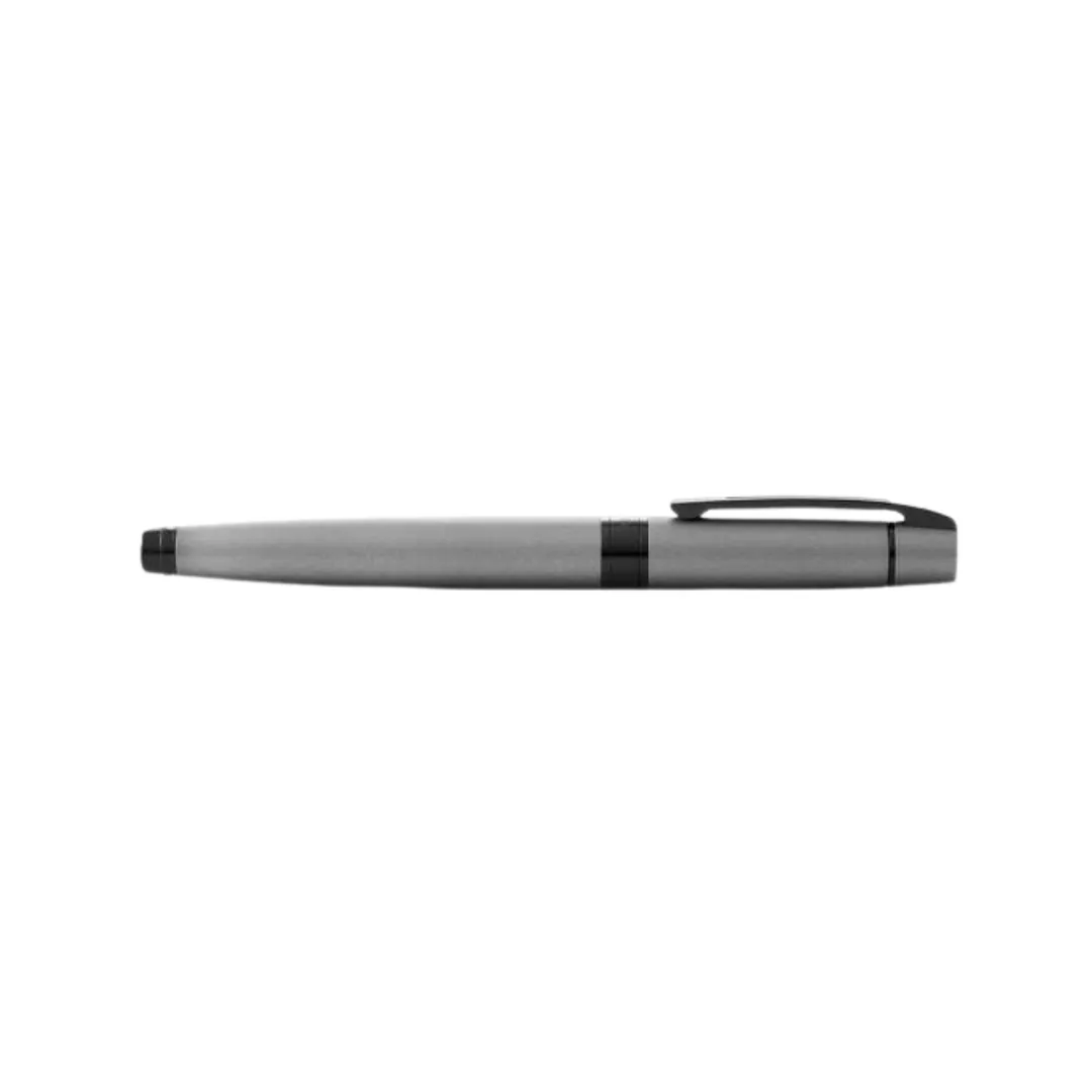 Sheaffer 300 E9345 Fountain Pen - Matte Gray Lacquer with Polished Black Trims