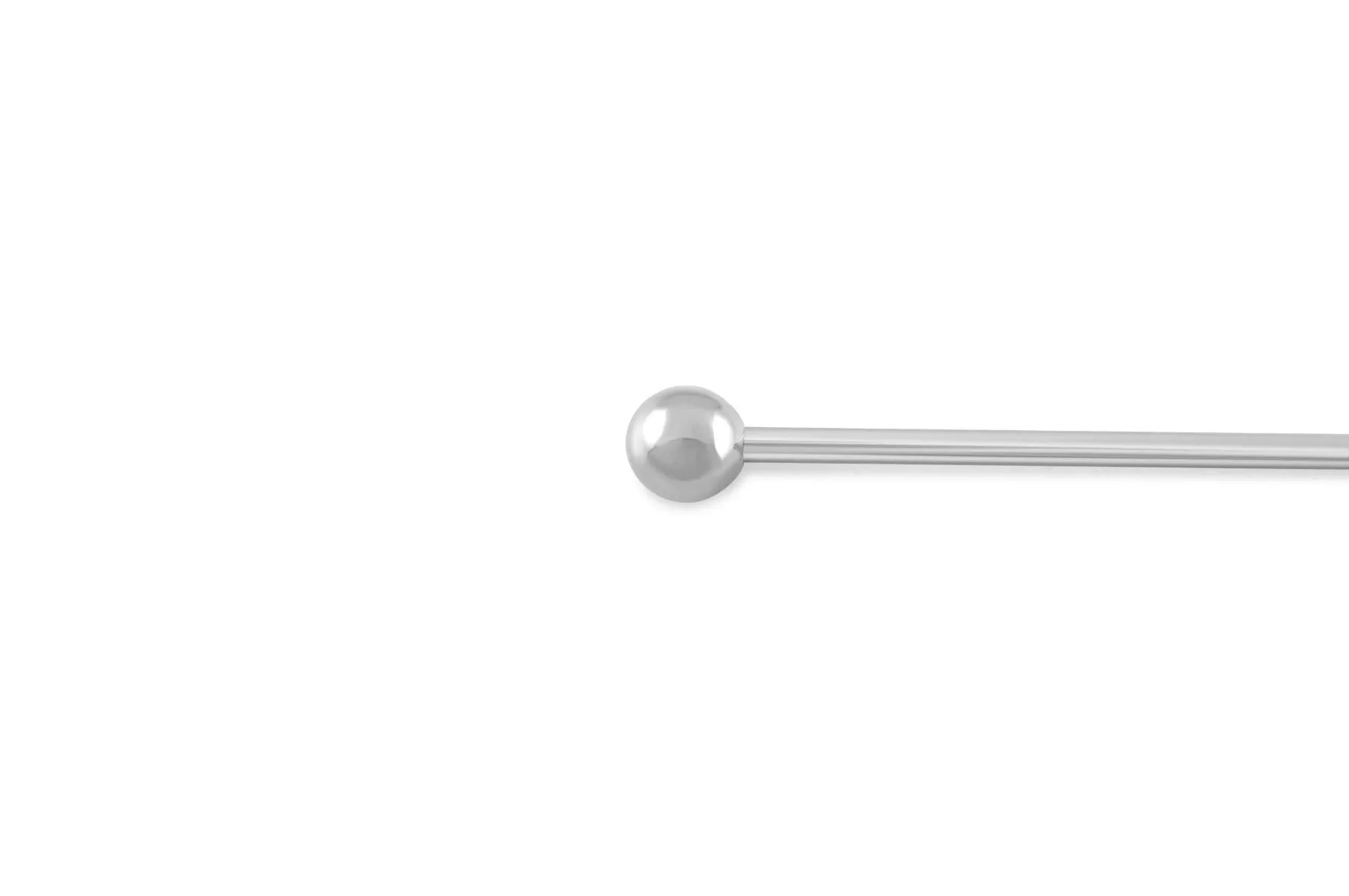 Silver Ball End Collar Bar