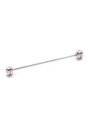 Silver Channel End Collar Bar