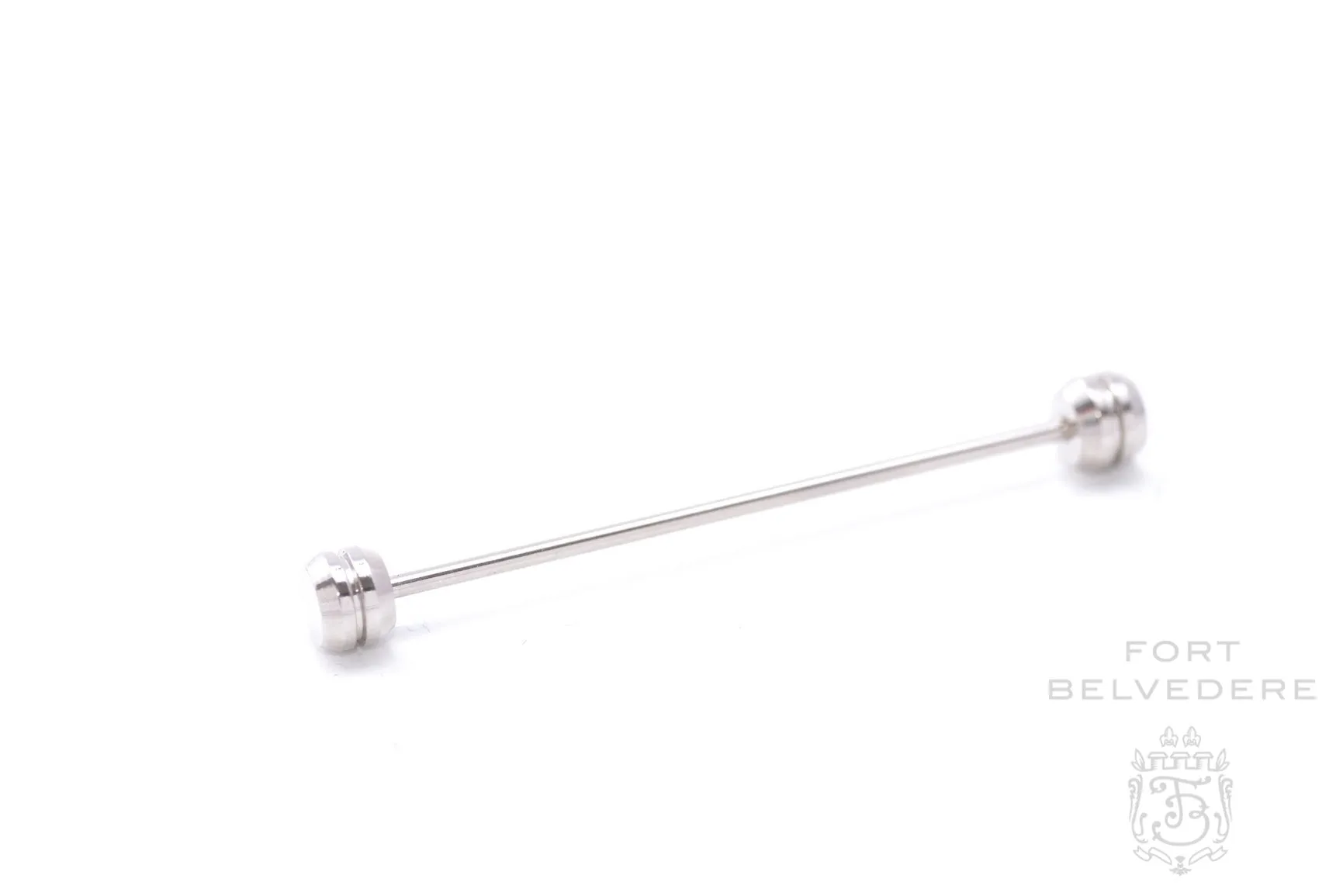 Silver Channel End Collar Bar