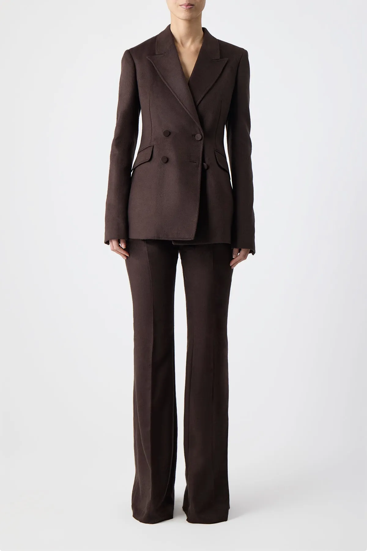 Stephanie Blazer in Chocolate Winter Silk