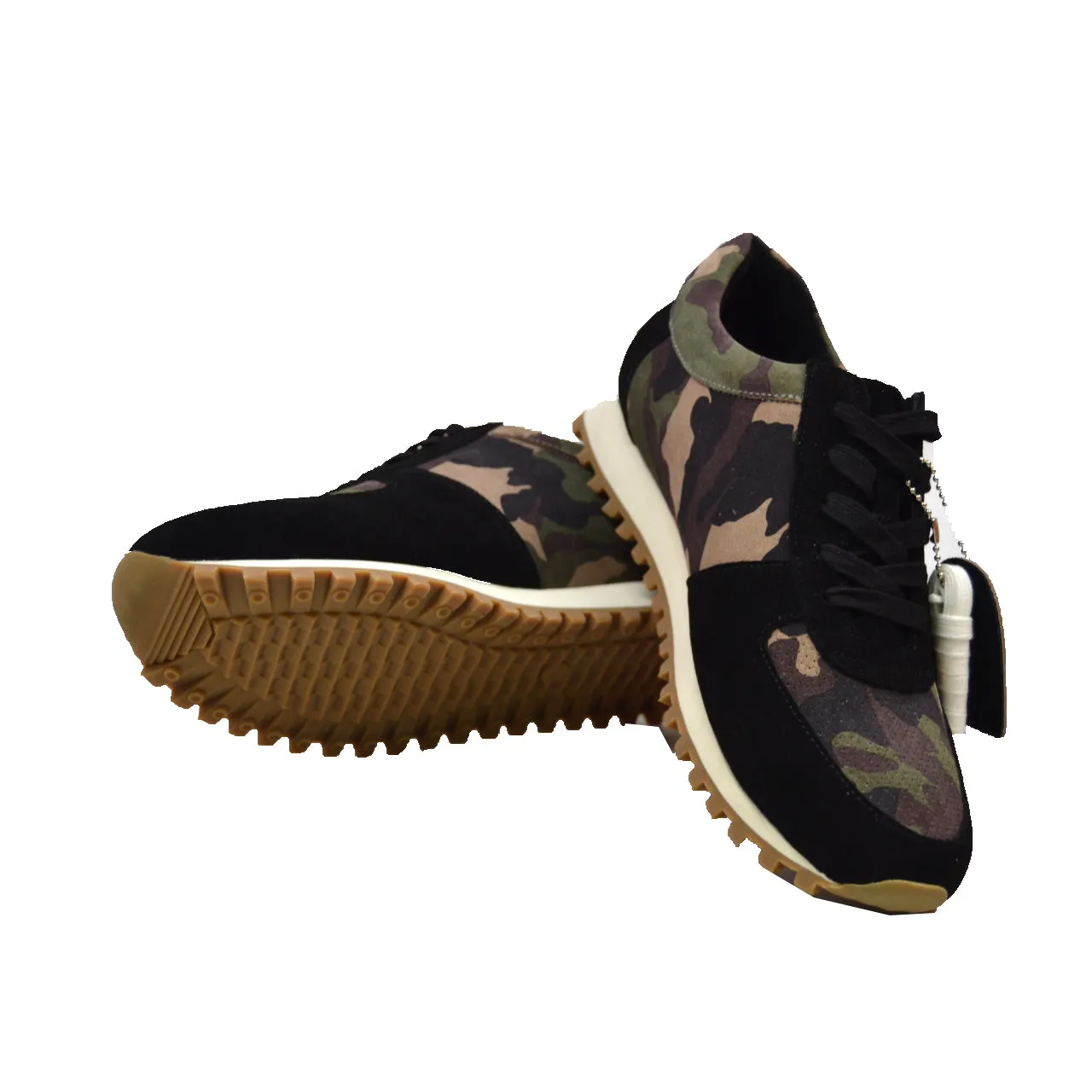 Surrey Black & Camouflage Sneakers