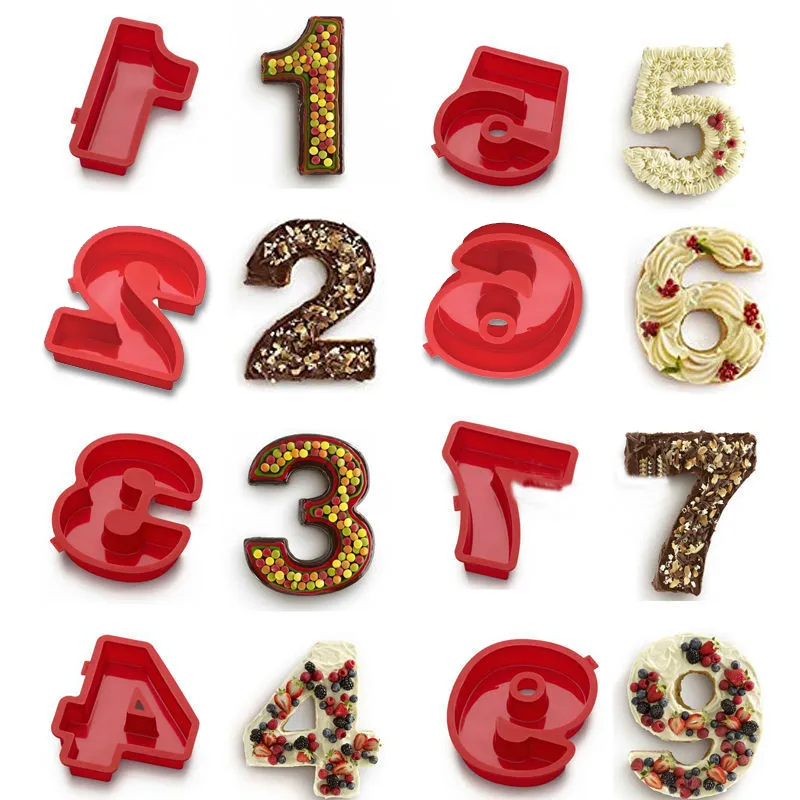 Sweet Bake - 3D Number Molds